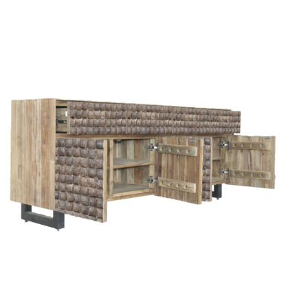 Σκευοθήκη Home ESPRIT ξύλο teak ΙΊνες καρύδας 200 X 45 X 80 cm