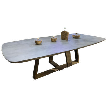 Τραπεζαρία Home ESPRIT Κεραμικά ξύλο teak 240 X 120 X 78 cm