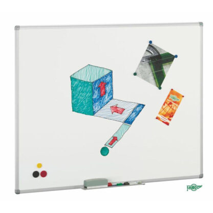 FAIBO 1011-3 whiteboard - Μαγνητικός πίνακας Faibo 122 x 100 cm Αλουμίνιο Χάλυβας Λευκό Ασημί