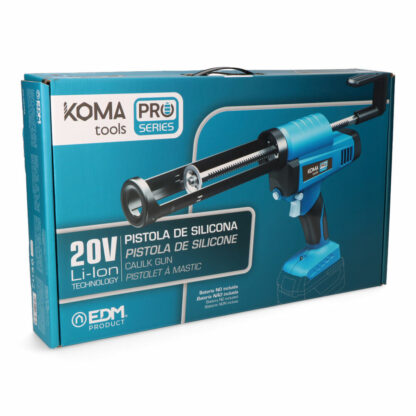 Ηλεκτρικό Όπλο Σιλικόνης Koma Tools Pro Series Μπλε Μαύρο 43,8 x 6,8 x 27 cm