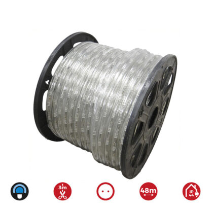 LED Σωλήνας EDM 72708 flexiLED Μπλε 1,75 W x 1 m 48 m 2 δρόμων