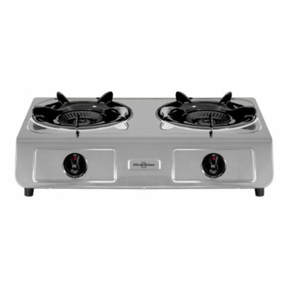 Vitrokitchen 265IB hob - εστία γκαζιού Μαύρο Χάλυβας Ανοξείδωτο ατσάλι