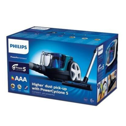 Ηλεκτρική σκούπα χωρίς Σακούλα Philips PowerPro Compact FC9334/09 Μπλε Μαύρο Πράσινο Γκρι 900 W 750 W 650 W