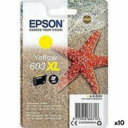 Αυθεντικό Φυσίγγιο μελάνης Epson XP-2100 3100 4100 WF-2830DWF 2850DWF Κίτρινο (x10)