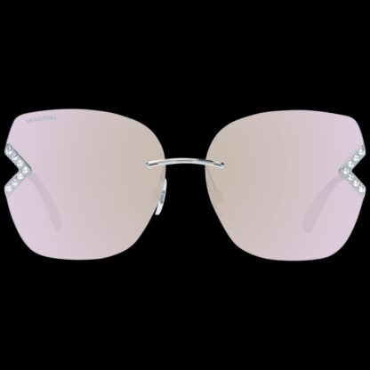 Swarovski - Elegant Rose Gold Oval Sunglasses