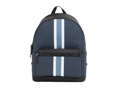 Michael Kors - Cooper Large Signature PVC Varsity Stripe Backpack Bookbag (Admiral Multi)