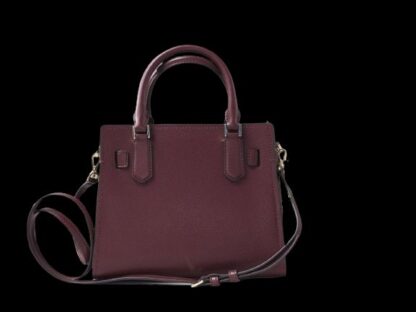 Michael Kors - Hamilton Small Grained Leather Satchel Crossbody Bag Handbag (Merlot Solid)