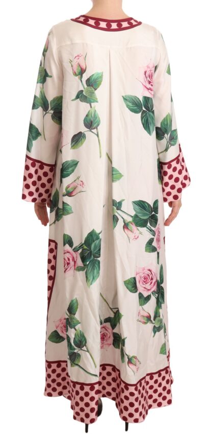 Dolce & Gabbana - Exquisite Floral Silk Kaftan Dress