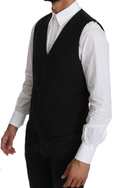 Dolce & Gabbana - Elegant Black Formal Dress Vest