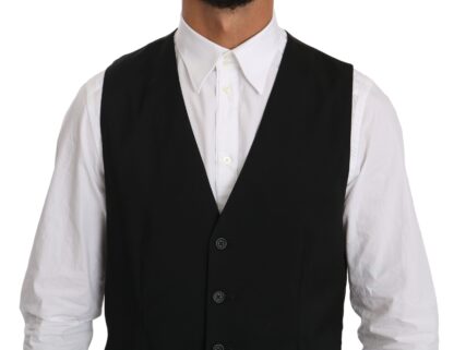 Dolce & Gabbana - Elegant Black Formal Dress Vest