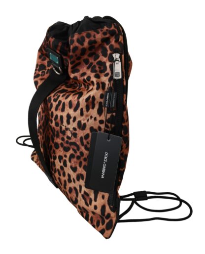 Dolce & Gabbana - Chic Leopard Print Backpack for Stylish Ventures