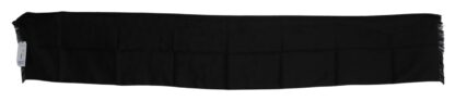 Costume National - Elegant Black Silk Men's Scarf