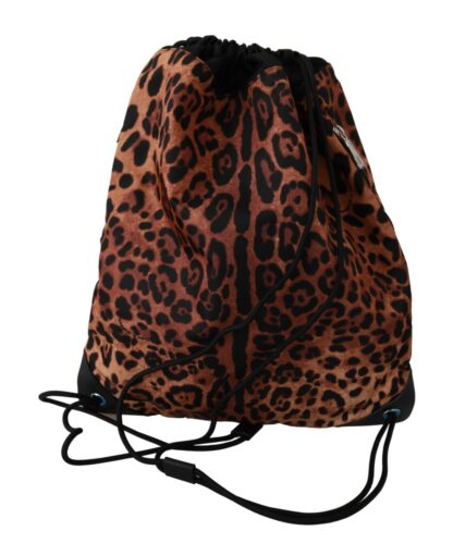 Dolce & Gabbana - Chic Leopard Print Backpack for Stylish Ventures