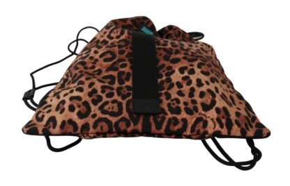 Dolce & Gabbana - Chic Leopard Print Backpack for Stylish Ventures