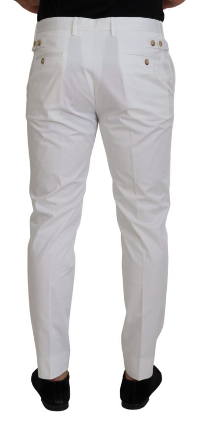 Dolce & Gabbana - Sleek Slim Fit Chinos in White