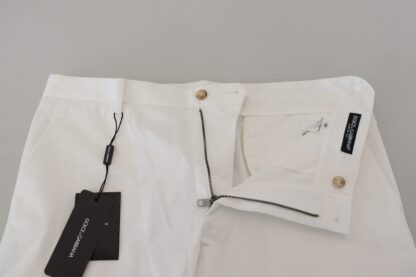 Dolce & Gabbana - Sleek Slim Fit Chinos in White