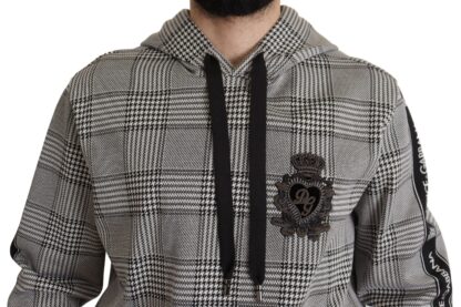 Dolce & Gabbana - Checkered Crown Logo Hooded Sweater