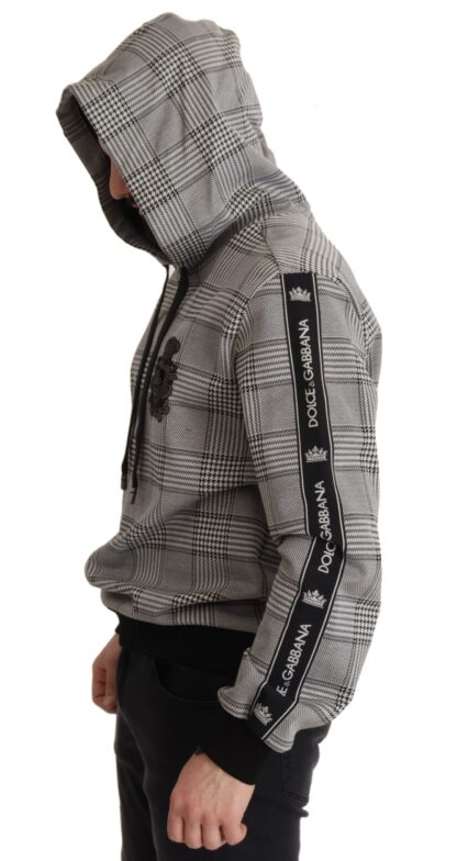 Dolce & Gabbana - Checkered Crown Logo Hooded Sweater