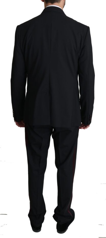 Dolce & Gabbana - Elegant Black Martini Three-Piece Suit