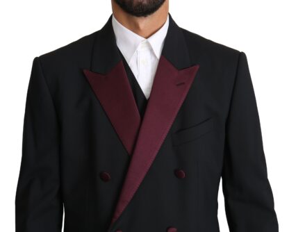 Dolce & Gabbana - Elegant Black Martini Three-Piece Suit