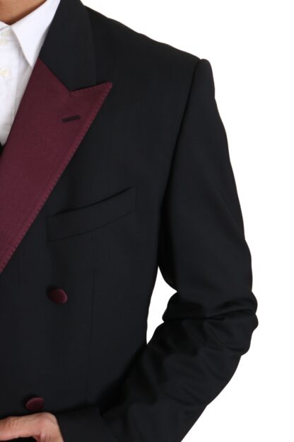 Dolce & Gabbana - Elegant Black Martini Three-Piece Suit