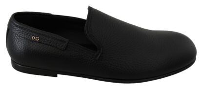 Dolce & Gabbana - Elegant Black Leather Classic Loafers