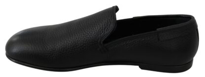 Dolce & Gabbana - Elegant Black Leather Classic Loafers