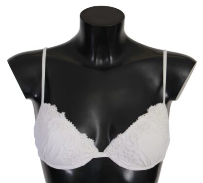 Ermanno Scervino - Chic White Lace Push Up Bra Luxury Lingerie