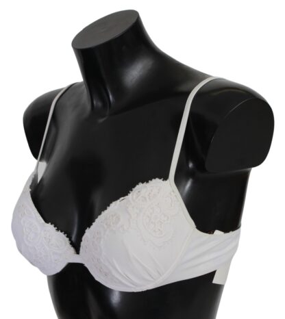 Ermanno Scervino - Chic White Lace Push Up Bra Luxury Lingerie