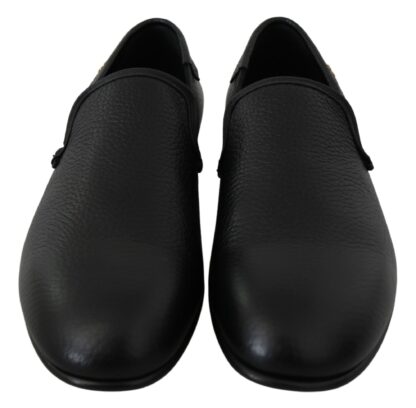 Dolce & Gabbana - Elegant Black Leather Classic Loafers