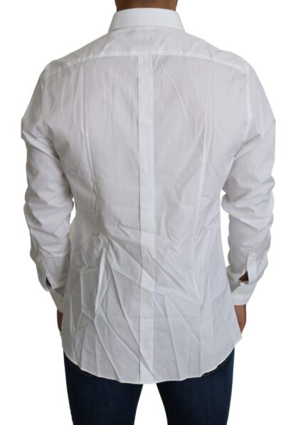 Dolce & Gabbana - Elegant Slim Fit White Cotton Shirt