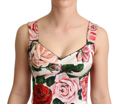 Dolce & Gabbana - Elegant Floral Brocade Mini Jumpsuit