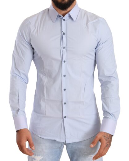 Dolce & Gabbana - Elegant Light Blue Slim Fit Dress Shirt