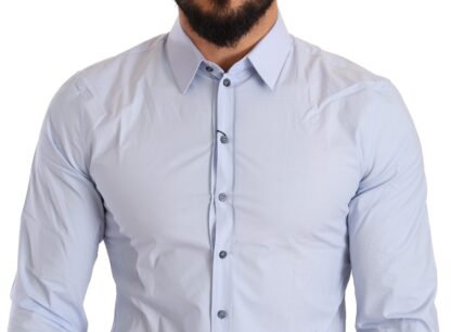 Dolce & Gabbana - Elegant Light Blue Slim Fit Dress Shirt