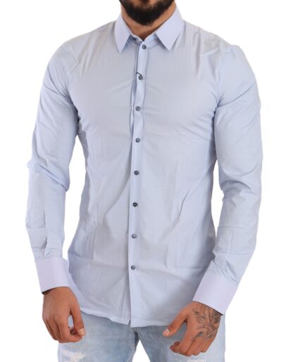 Dolce & Gabbana - Elegant Light Blue Slim Fit Dress Shirt