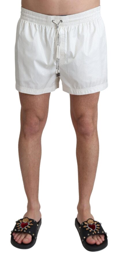 Dolce & Gabbana - Elegant White Swimming Trunks