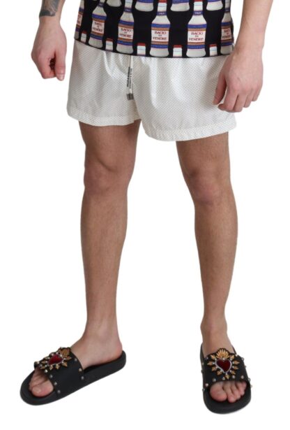 Dolce & Gabbana - Elegant White Swimming Trunks