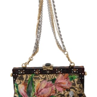 Dolce & Gabbana - Chic Devotion Gold & Black Shoulder Bag