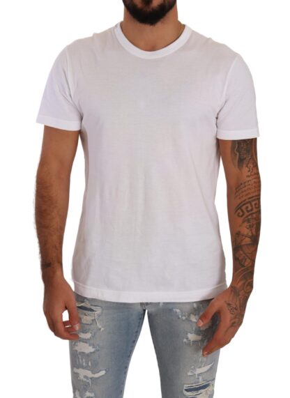 Dolce & Gabbana - Elegant Crewneck Cotton T-shirt in White