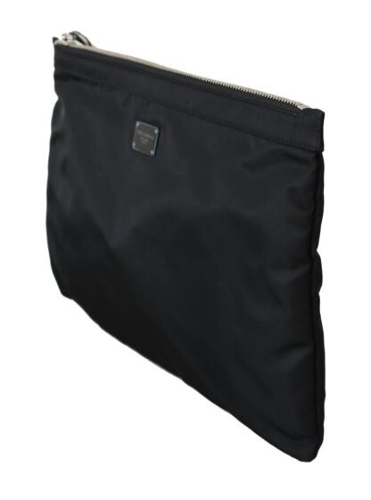 Dolce & Gabbana - Elegant Black Hand Pouch for the Modern Man