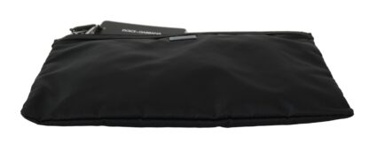 Dolce & Gabbana - Elegant Black Hand Pouch for the Modern Man