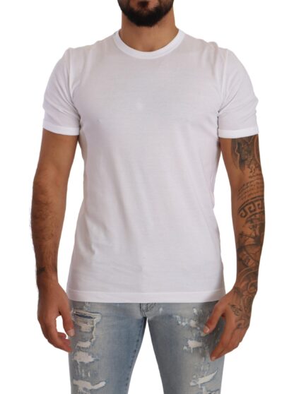 Dolce & Gabbana - Chic White Crewneck Cotton Tee