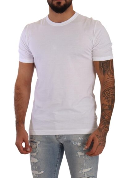 Dolce & Gabbana - Chic White Crewneck Cotton Tee