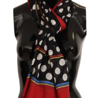 Cavalli Class - Black Wool Men Scarf