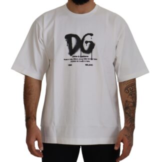 Dolce & Gabbana - Timeless White Logo Crewneck Tee