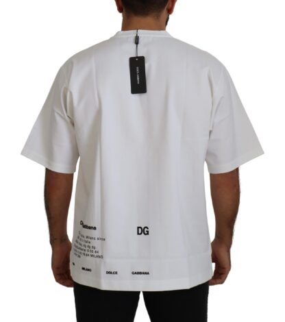 Dolce & Gabbana - Elegant White Crewneck T-Shirt with Logo Detail