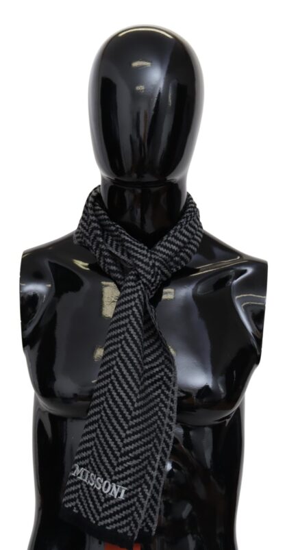 Missoni - Elegant Wool Patterned Unisex Scarf