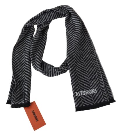 Missoni - Elegant Wool Patterned Unisex Scarf