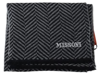 Missoni - Elegant Wool Patterned Unisex Scarf