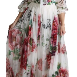 Dolce & Gabbana - Chic Multicolor Maxi Desserts Print Dress